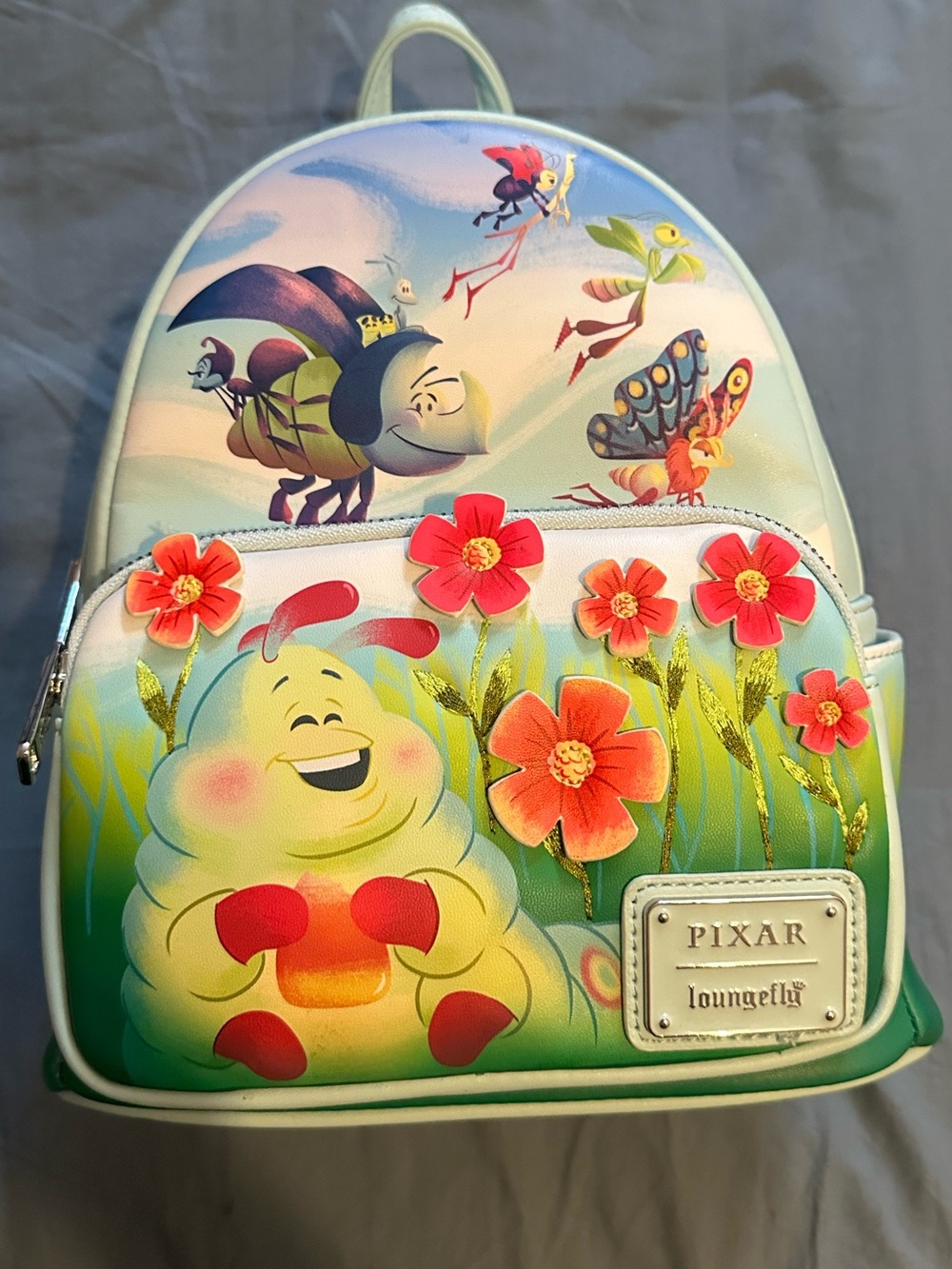 Loungefly Pixar A Bug's Life Earth Day Mini Backpack
